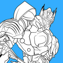 Transformers optimus prime coloring pages