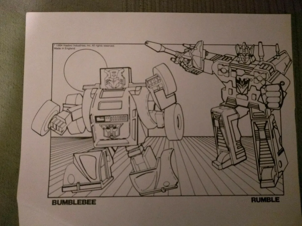 Official transformers colouring sheets megatron optimus prime bumblebee