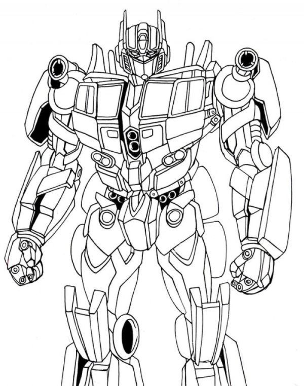 Optimus prime coloring pages pdf to print