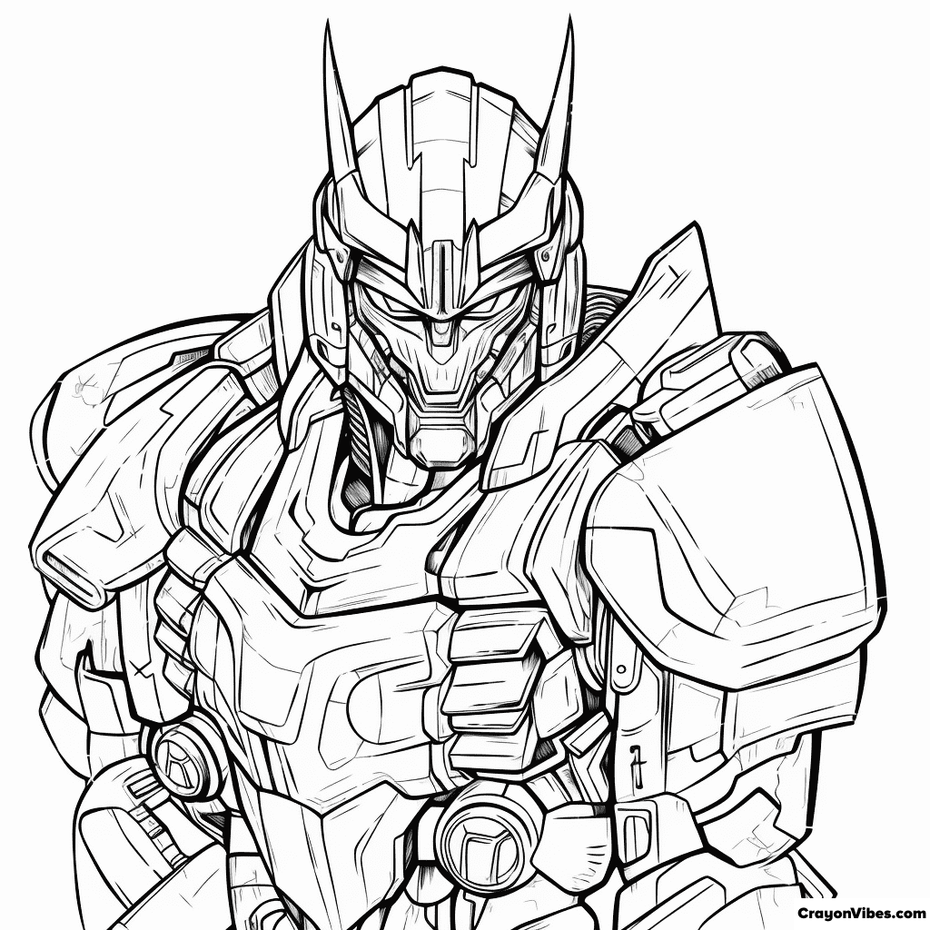 Optimus prime coloring pages free printable