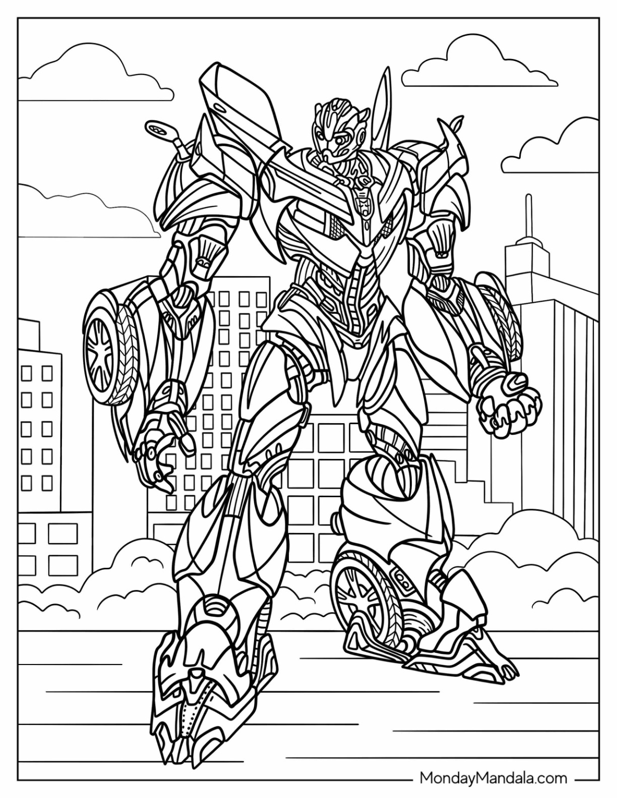 Bumblebee coloring pages free pdf printables