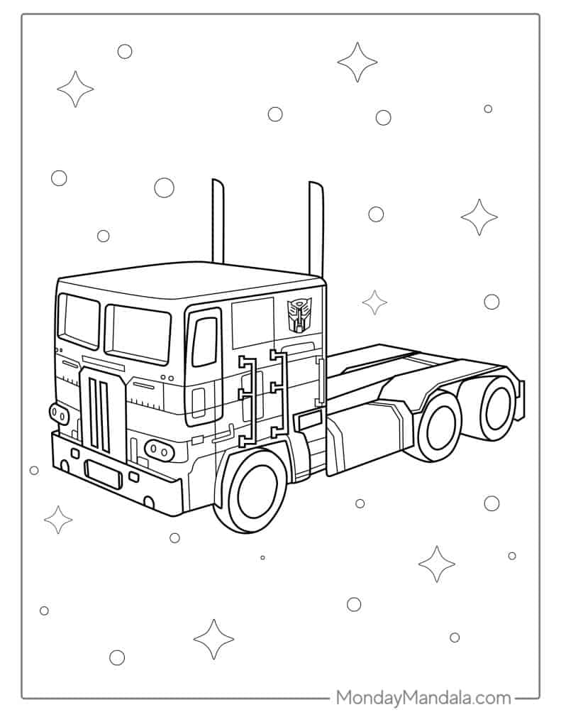 Transformers coloring pages free pdf printables