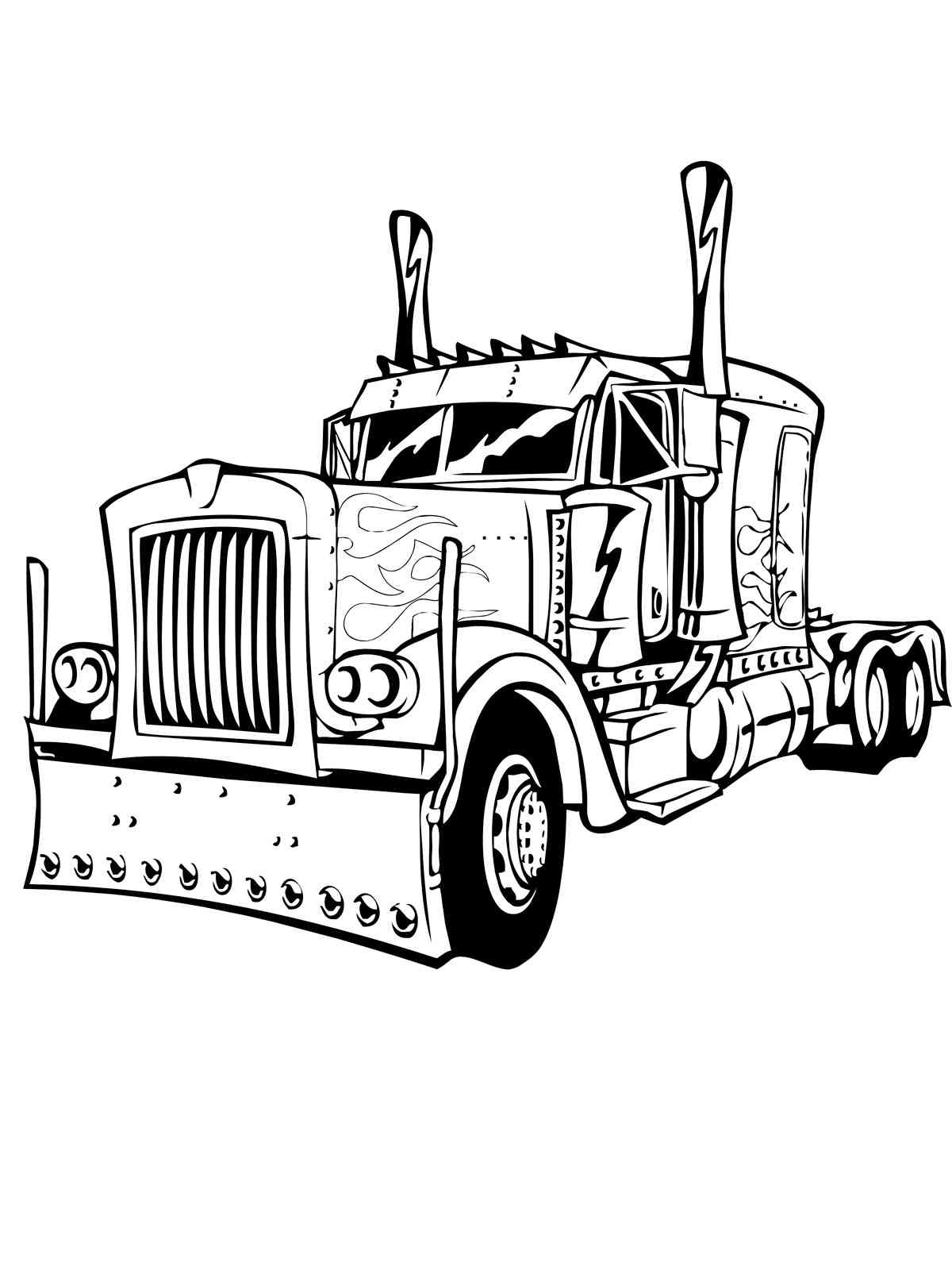 Optimus prime coloring pages