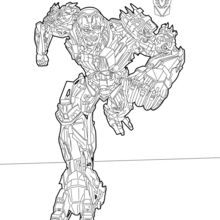 Optimus prime coloring pages