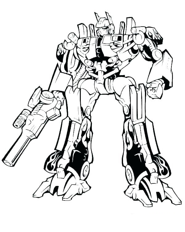 Optimus prime coloring pages