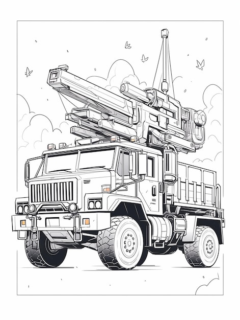 Page fire truck coloring book printable images