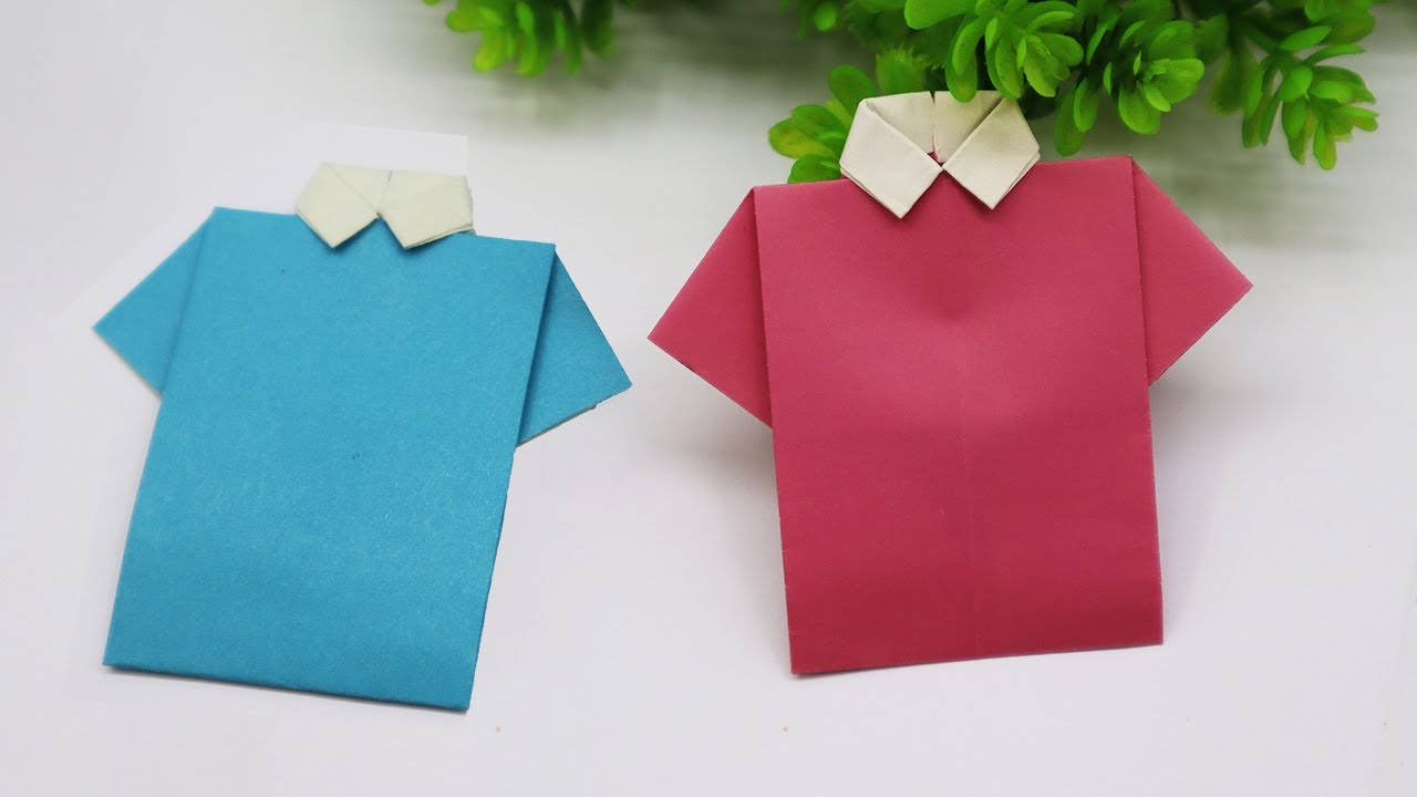 How to make a paper shirt diy origami paper dress crafts