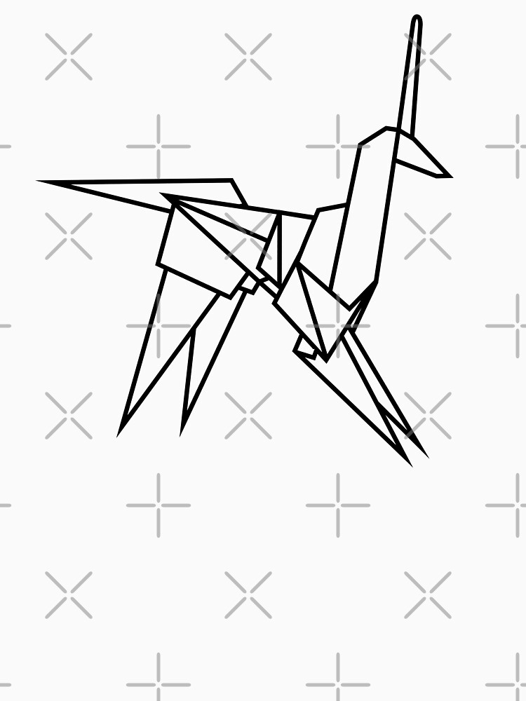 Blade runner origami unicorn prted t