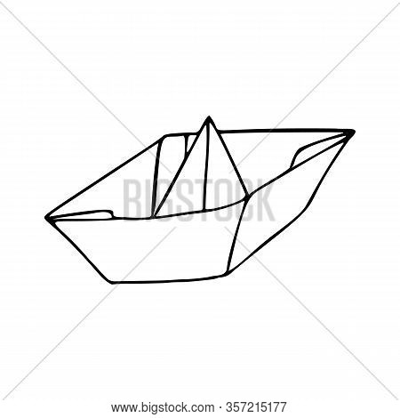 Origami boat isolated vector photo free trial bigstock