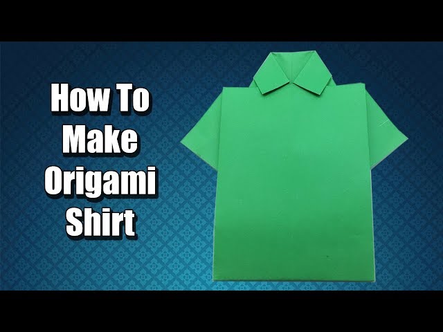 How to make origami shirt