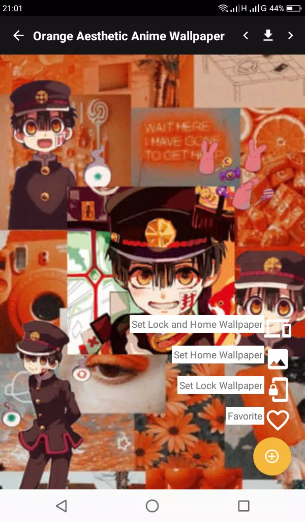 Orange aesthetic anime wallpaper apk for android download