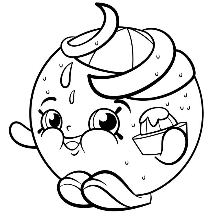 Oranges coloring pages