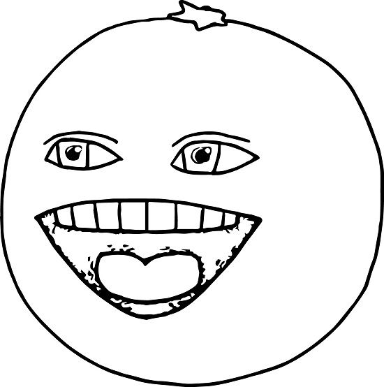 Oranges coloring pages