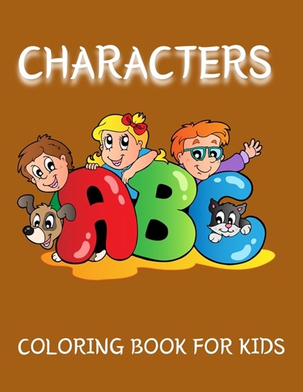 Characters coloring book for kids by lk babu