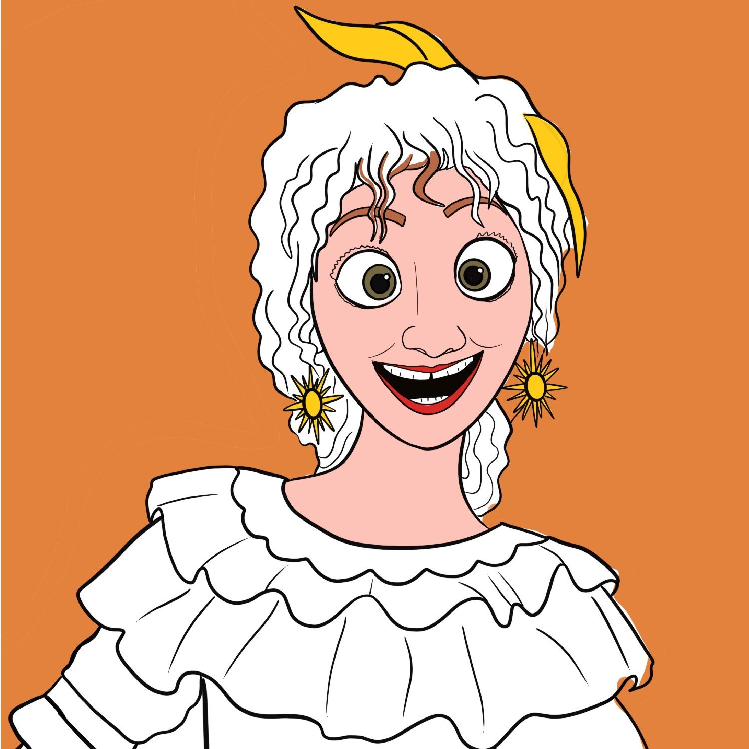 Pepa madrigal encanto coloring page