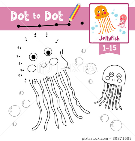 Dot to dot educational game and coloring book