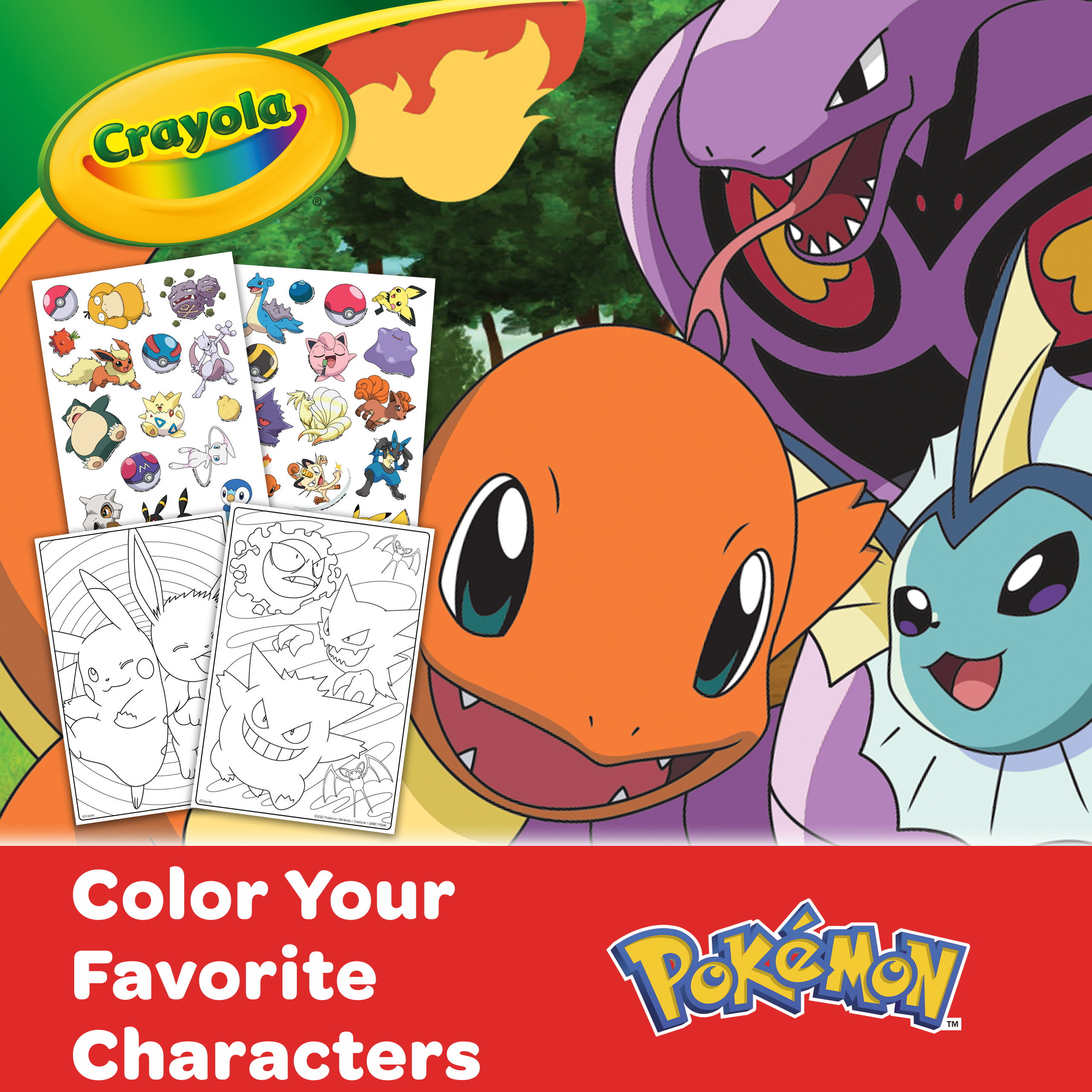 Crayola create color pokãmon coloring art case charmander child pcs toys gifts