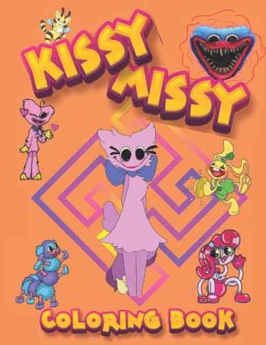 Kissy missy coloring book new original coloring puppy characters easy coloring for kids boys girls toddlers coloring pages of mommy long kissy missy daddy longs legs birthdaygift by kissy missy