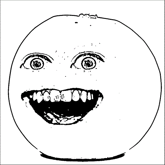 Printable annoying orange coloring pages