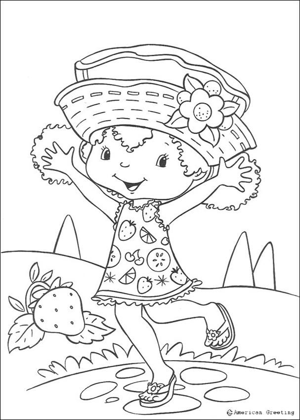 Strawberry shortcake coloring pages