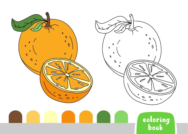 Orange coloring images