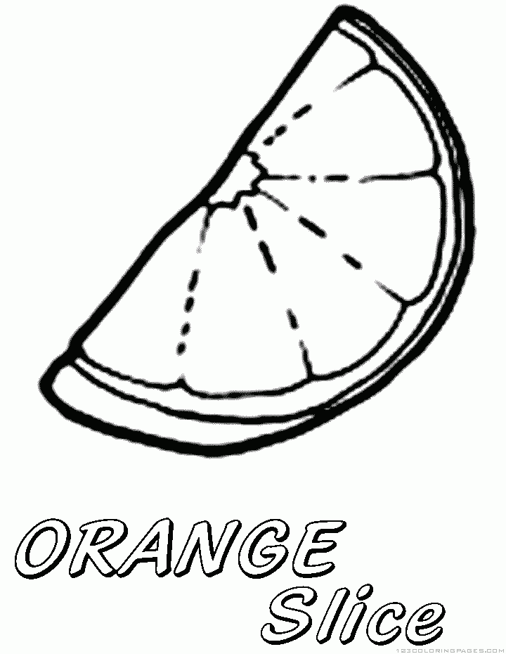 Orange coloring pages