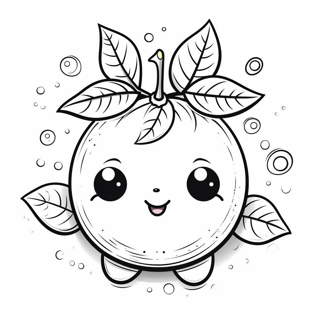 Lemon coloring pages