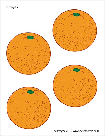 Oranges free printable templates coloring pages