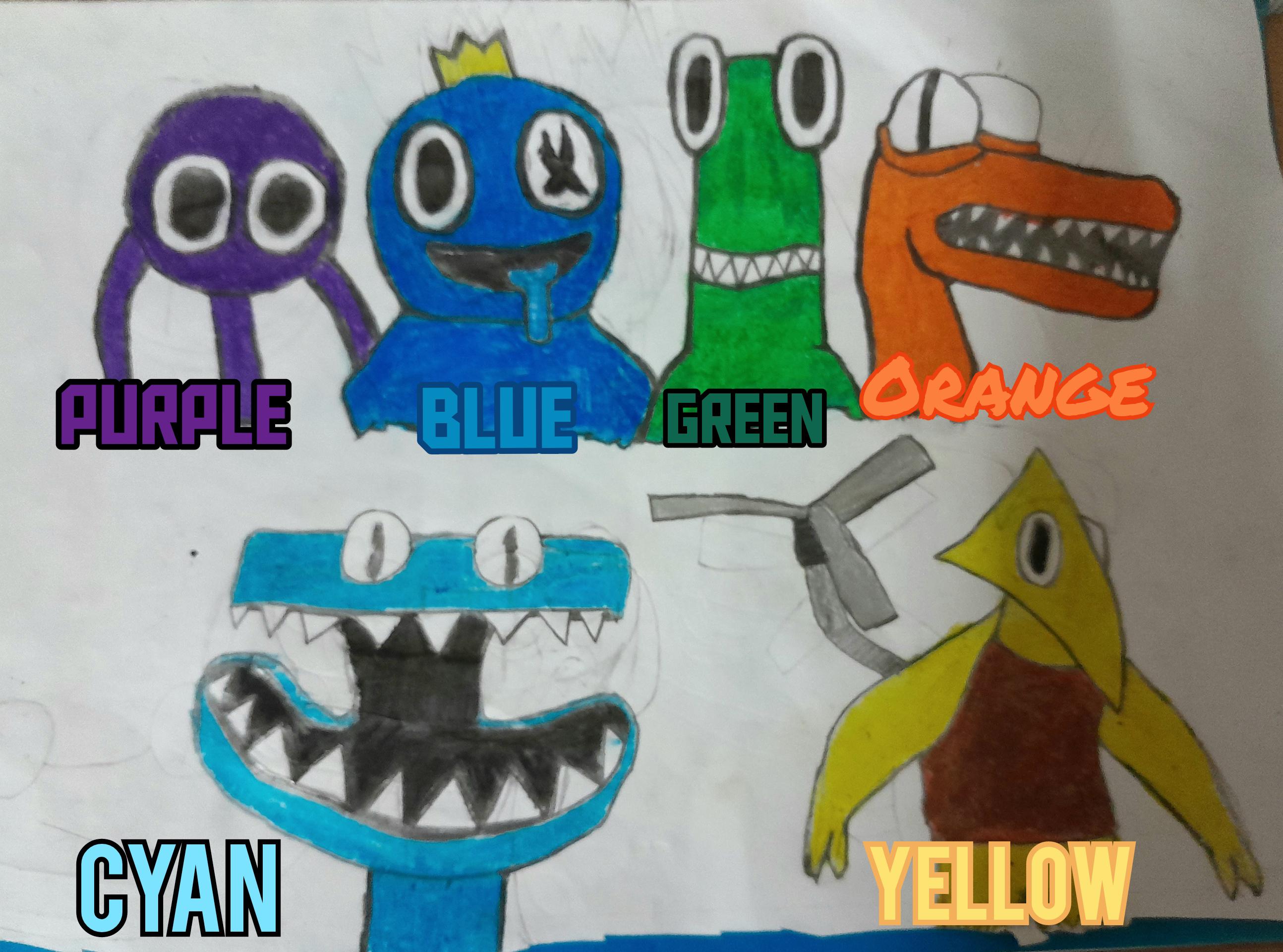 Drawed the rainbow friends ð rrainbowfriends