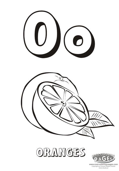 Oranges coloring pages apple coloring pages alphabet coloring pages