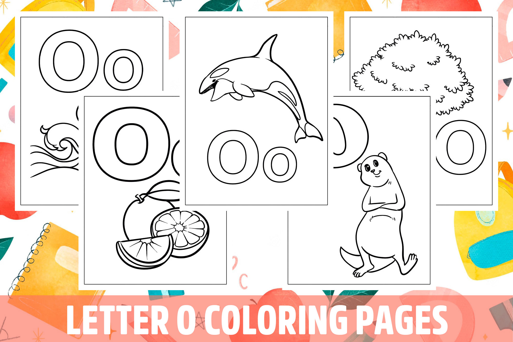 Letter o coloring pages for kids girls boys teens birthday school activity made by teachers