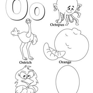 Letter o coloring pages printable for free download