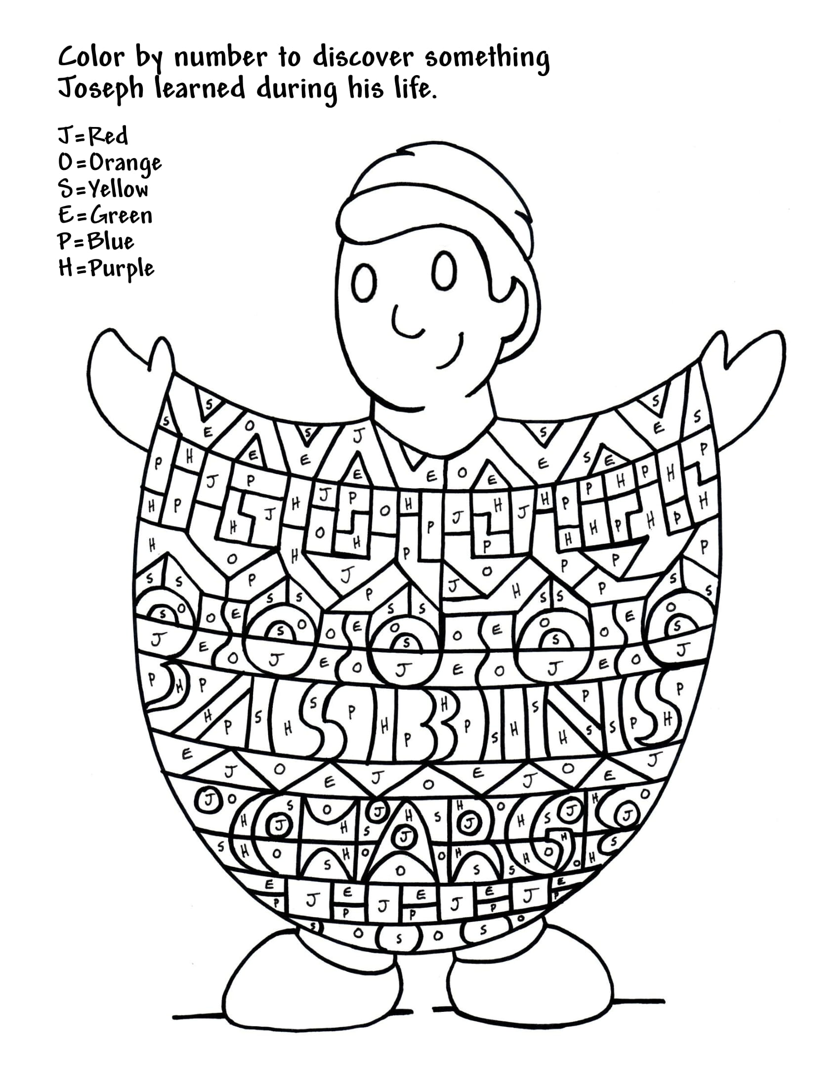 Color by letters coloring pages