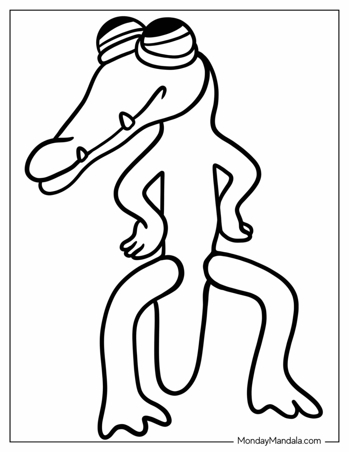 Rainbow friends coloring pages free pdf printables