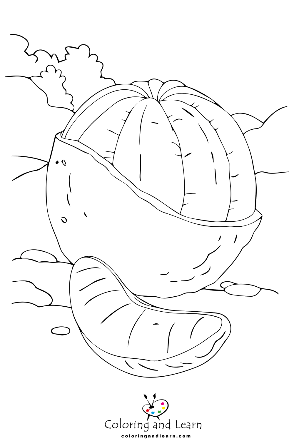 Orange coloring pages