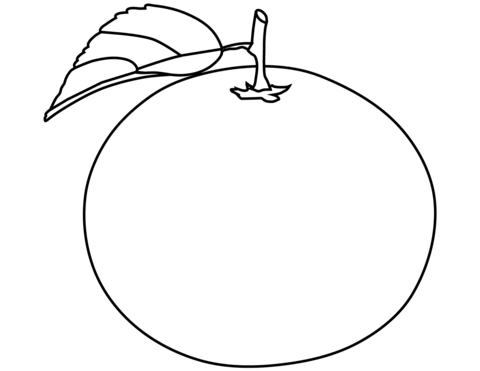 Orange coloring page free printable coloring pages