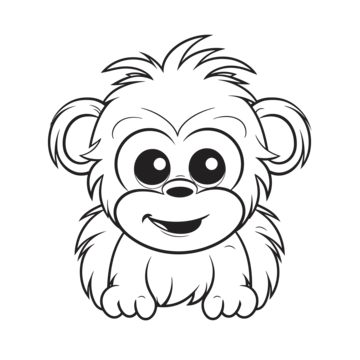 Orangutan outline png transparent images free download vector files