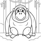 Orangutans coloring pages free coloring pages