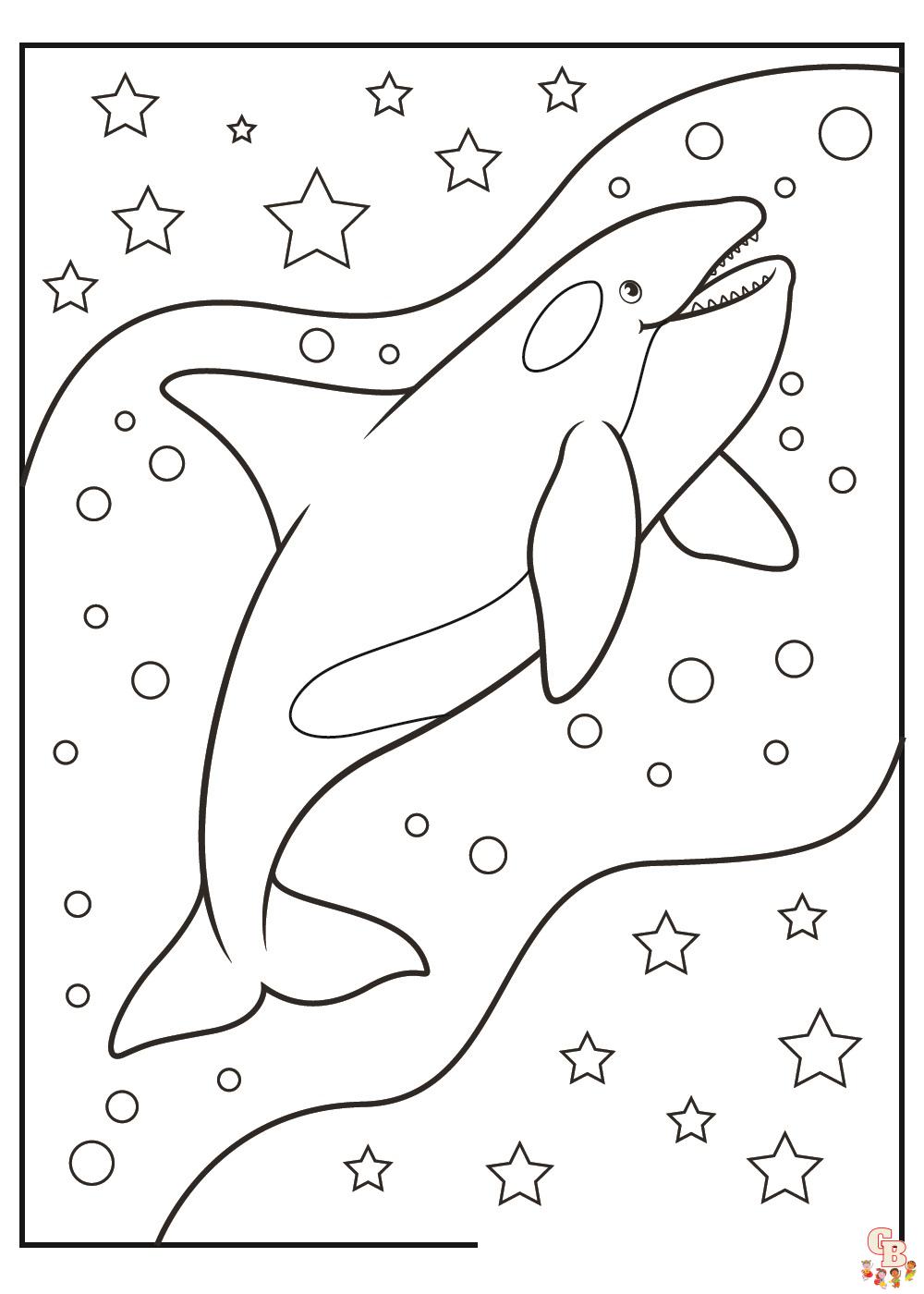 Explore the beauty of the ocean with orca coloring pages