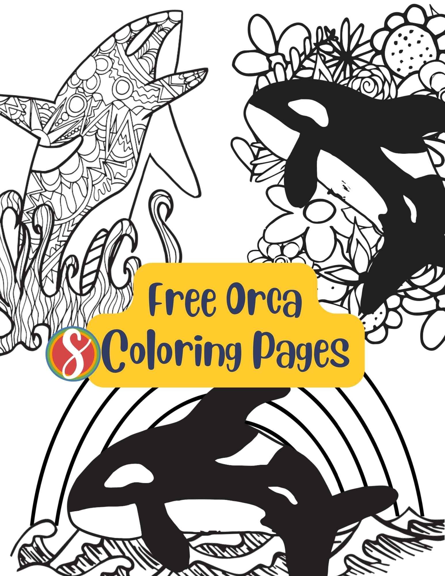 Free orca coloring pages â stevie doodles