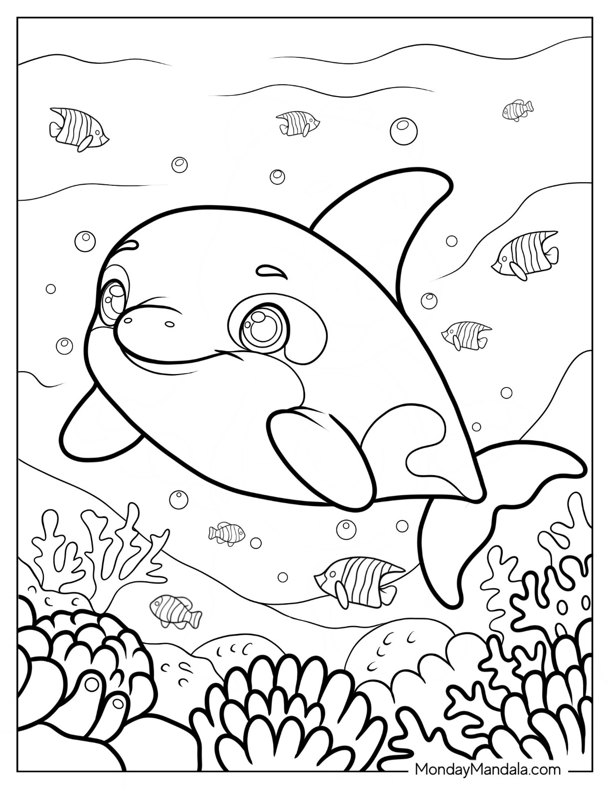 Killer whale coloring pages free pdf printables