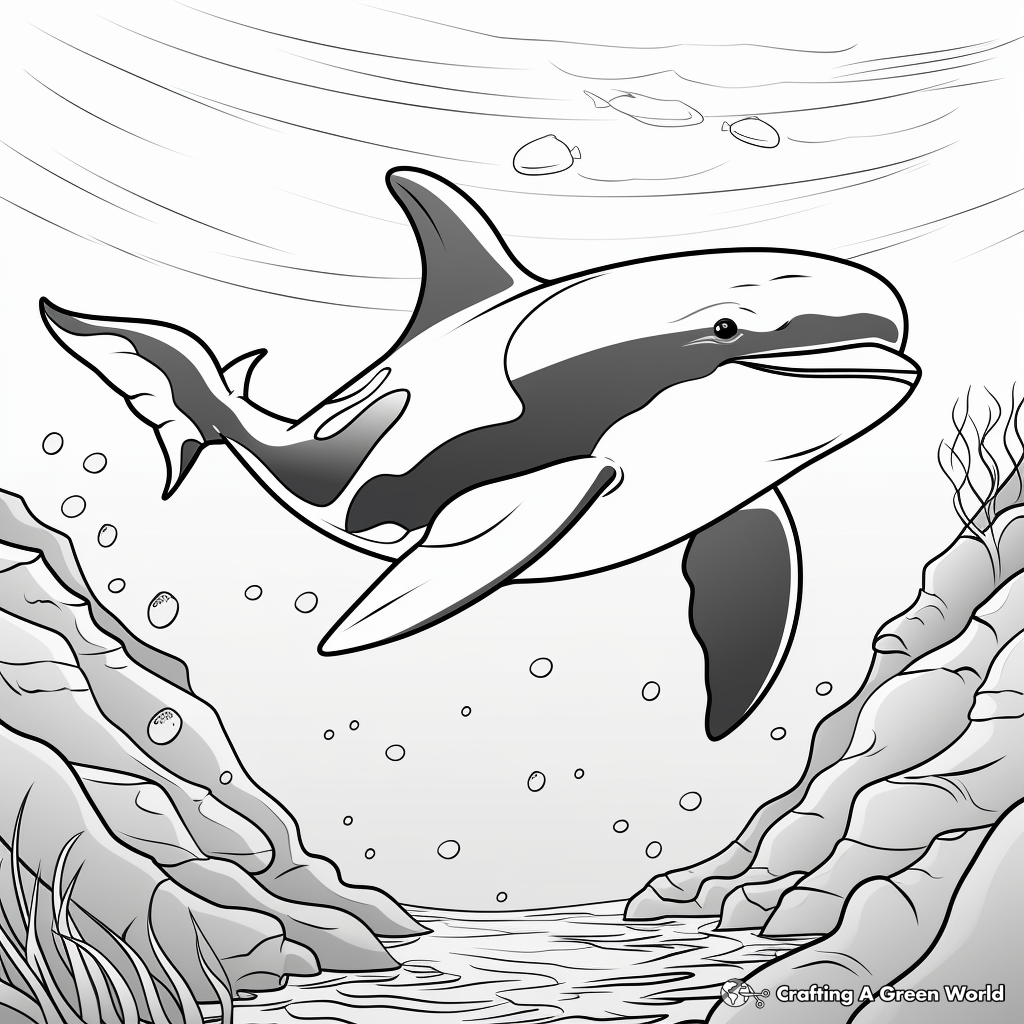Orca coloring pages