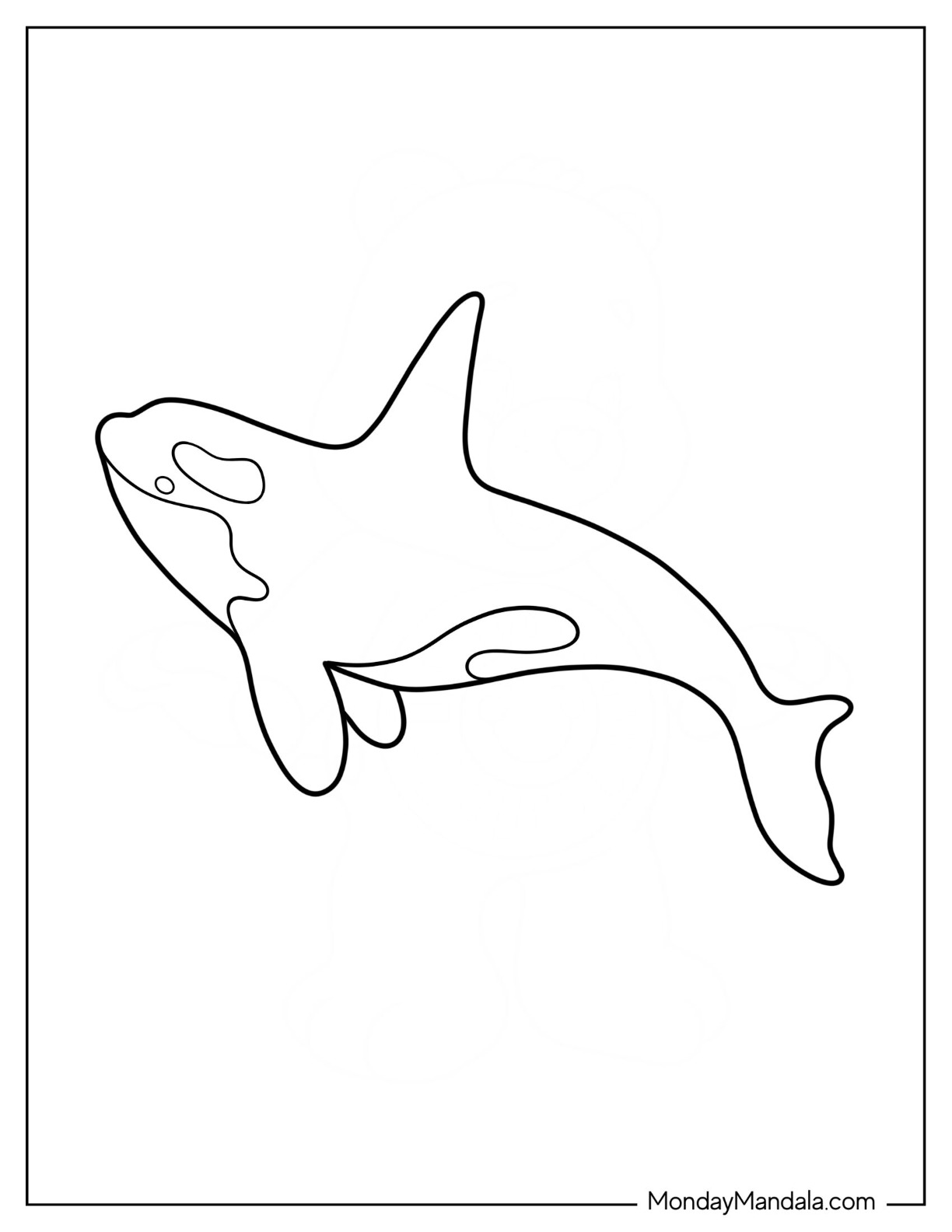 Killer whale coloring pages free pdf printables