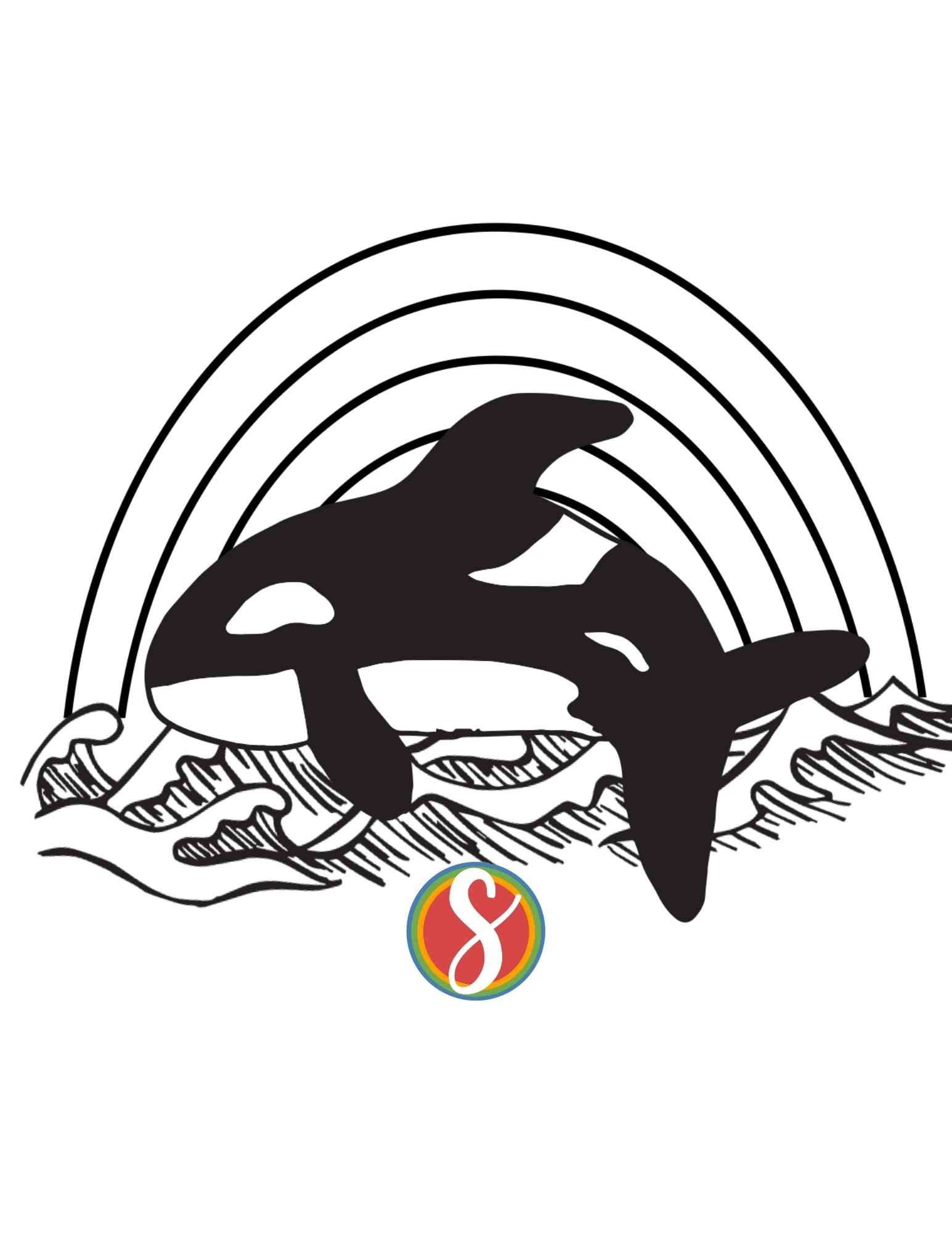 Free orca coloring pages â stevie doodles