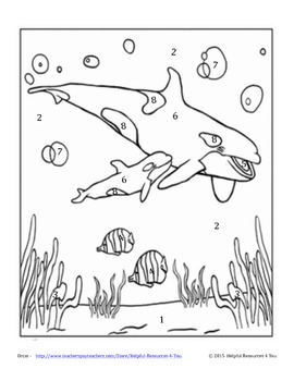 Orca facts coloring sheet by ms wedels math resources tpt