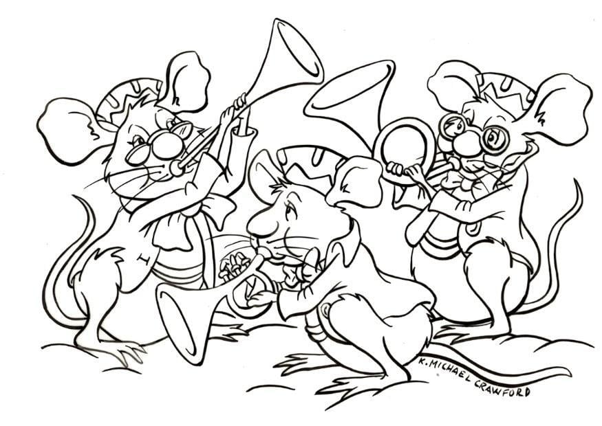 Coloring page orchestra