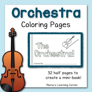 Orchestra coloring pages