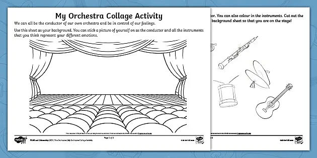 The orchestra my orchestra llage activity teacher made