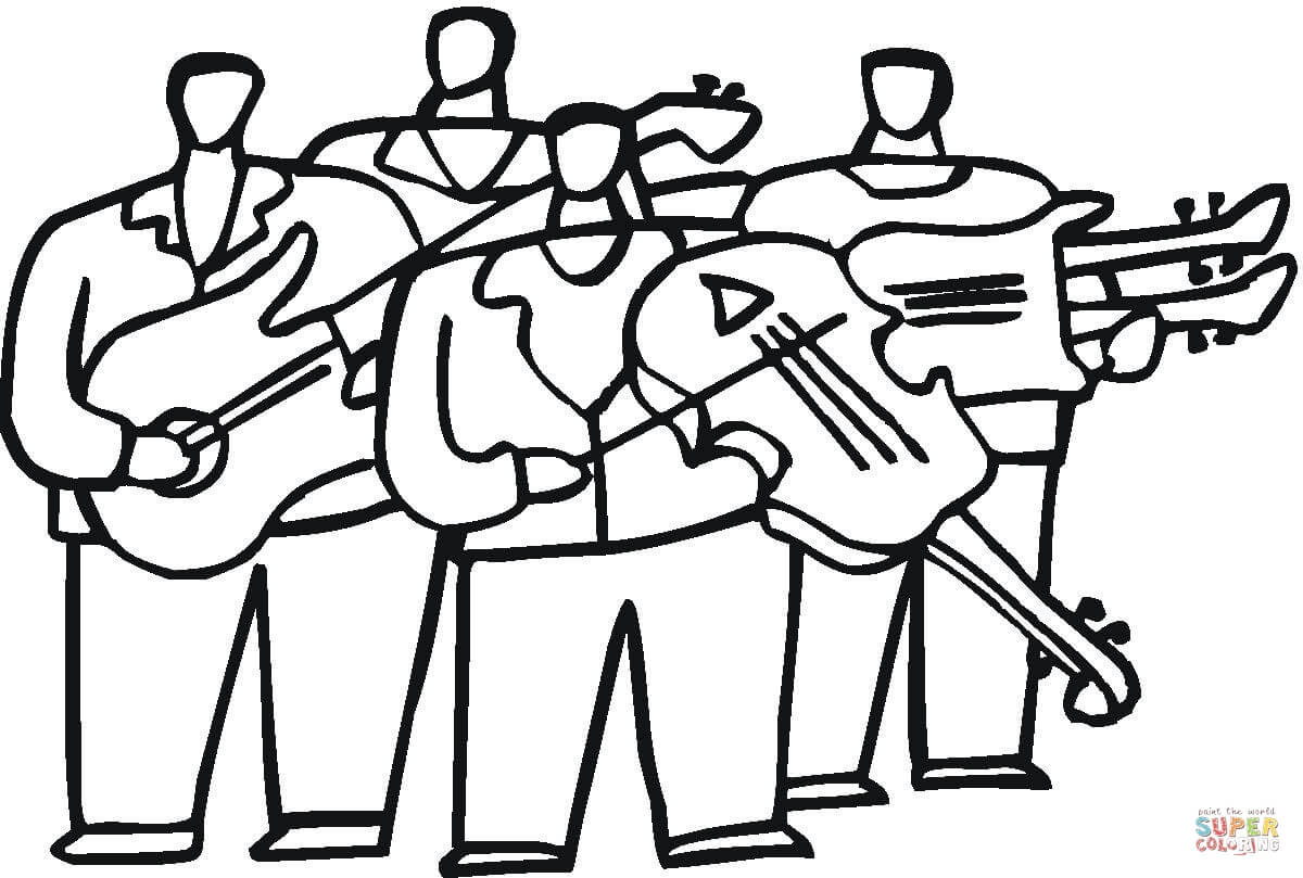 Orchestra with violas coloring page free printable coloring pages