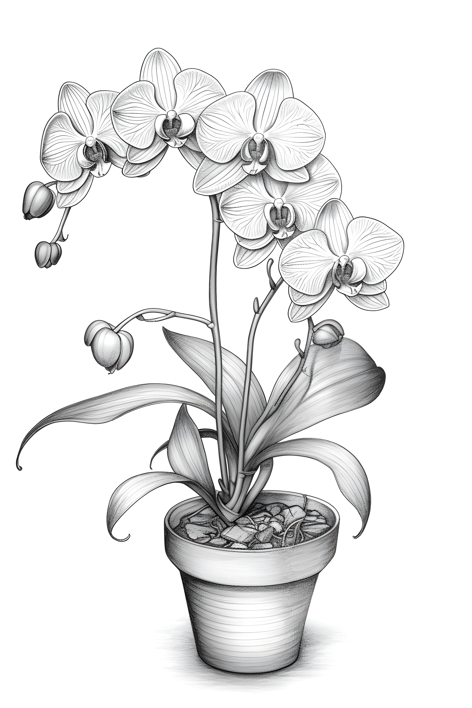 Orchid flower coloring pages for adults ðñðððððº